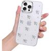 For iPhone 12 Pro Case, Bling Glitter 3D Bow Design Clear Soft Sparkly Protective Case for iPhone 12 Pro 6.1" 2020