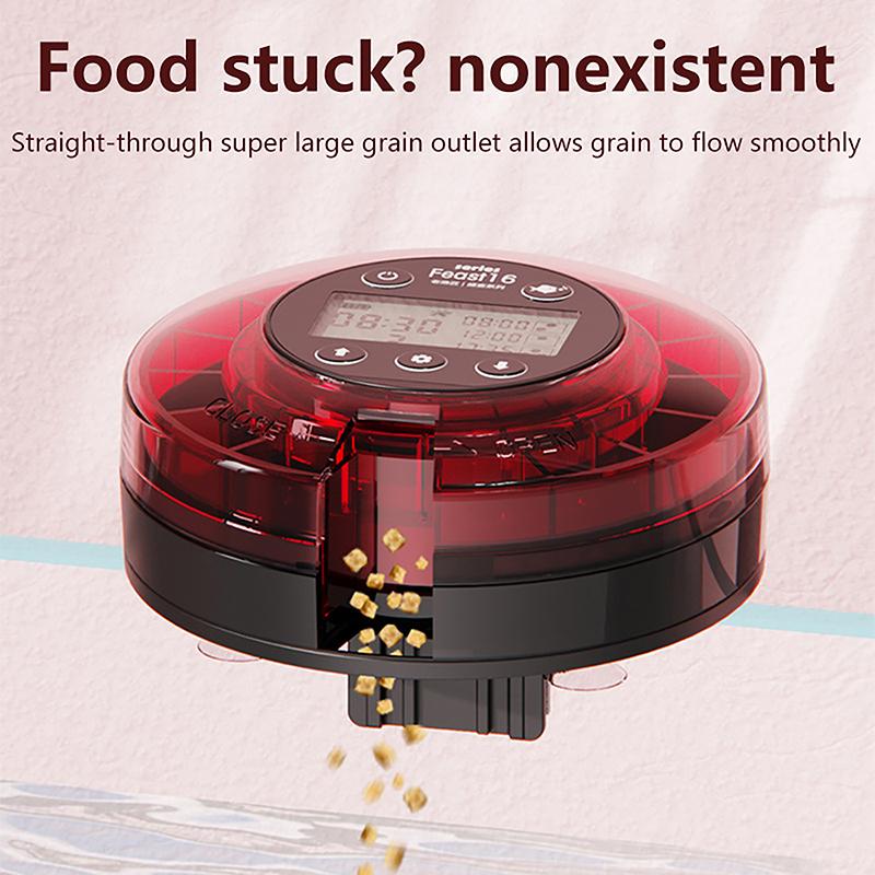 Automatic Fish Feeder For Aquarium Automatic Food Dispenser With Timer Rechargeable Timer Feeder With LCD Display