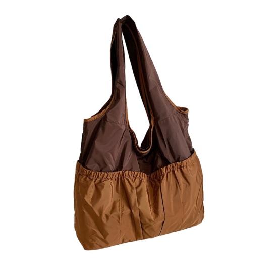 Faltbare Tasche Große Kapazität Faltbare Umhängetasche mit Reißverschluss und Innentasche Design Pendler-Tragetasche für den täglichen Gebrauch