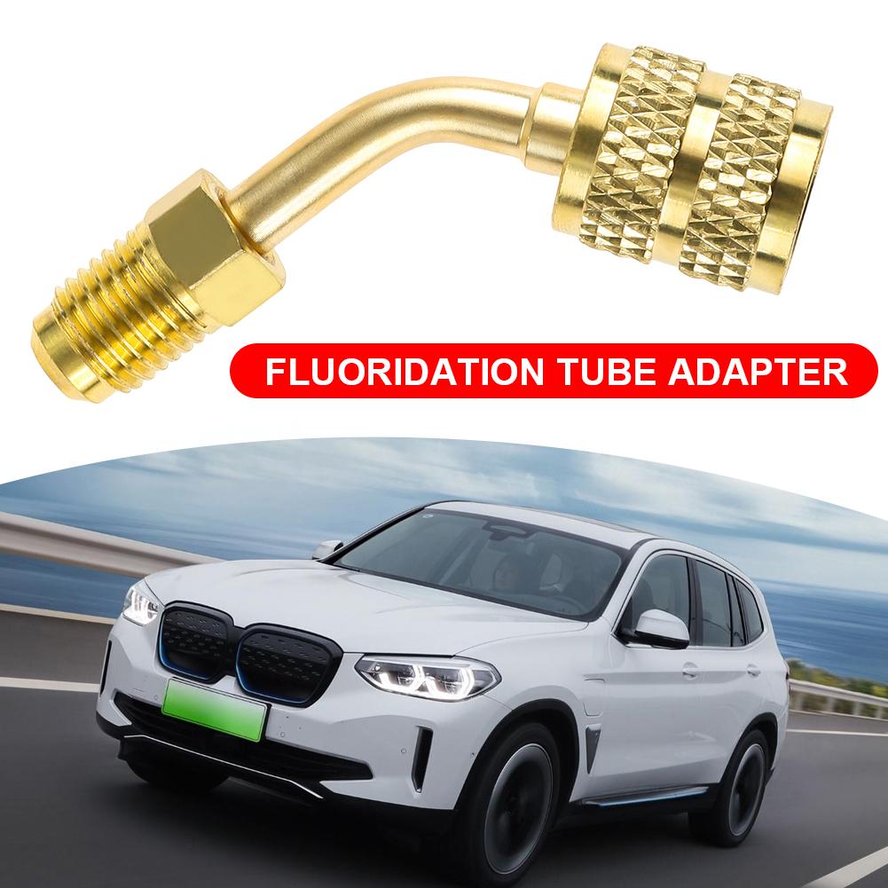 AC Refrigerant Adapter SAE External Thread 1/4 R410A Refrigeration Charging Adapter 5/16 SAE Quick Coupler for Valve System Tool