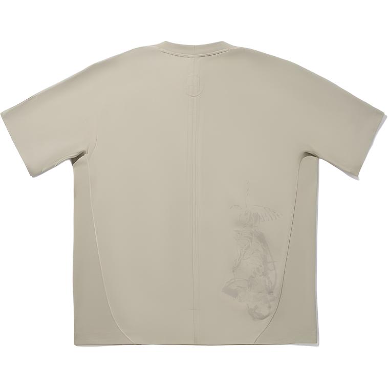 Li-Ning Round Neck Pullover Solid Color Comfortable Versatile Casual Simple Sports Short Sleeve T-Shirt Men T-Shirts AHSV517-4