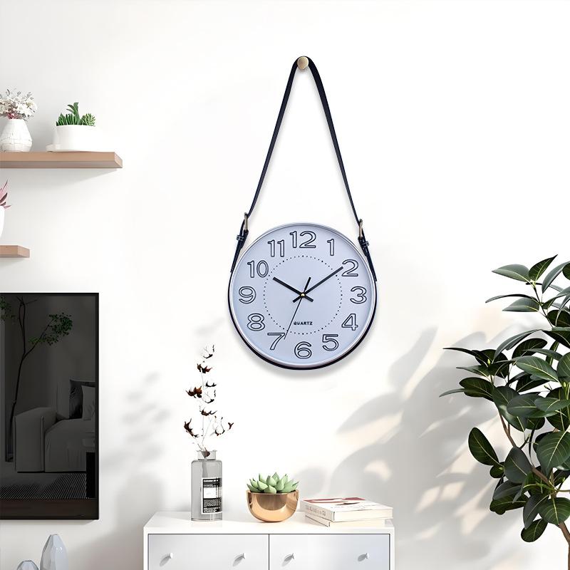 Belt Wall Clock New Living Room Silent Quartz Clock Style Modern Simple Creative Clock Decoration Clock