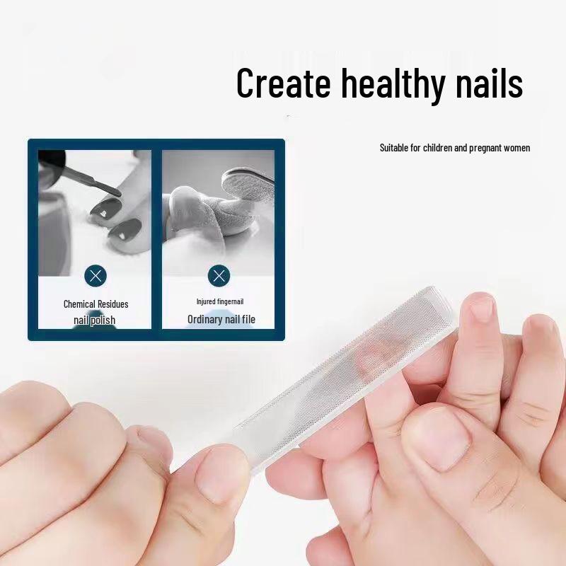 Double-Sided Nano Glass Nail File for Thick and Hard Toenails - Home Manicure Tool