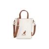 New KANGOL Canvas Tote Bag, Shopping Bag, Handbag, Shoulder Bag, Crossbody Bag Mini Unisex Ivory TB3934IVOS