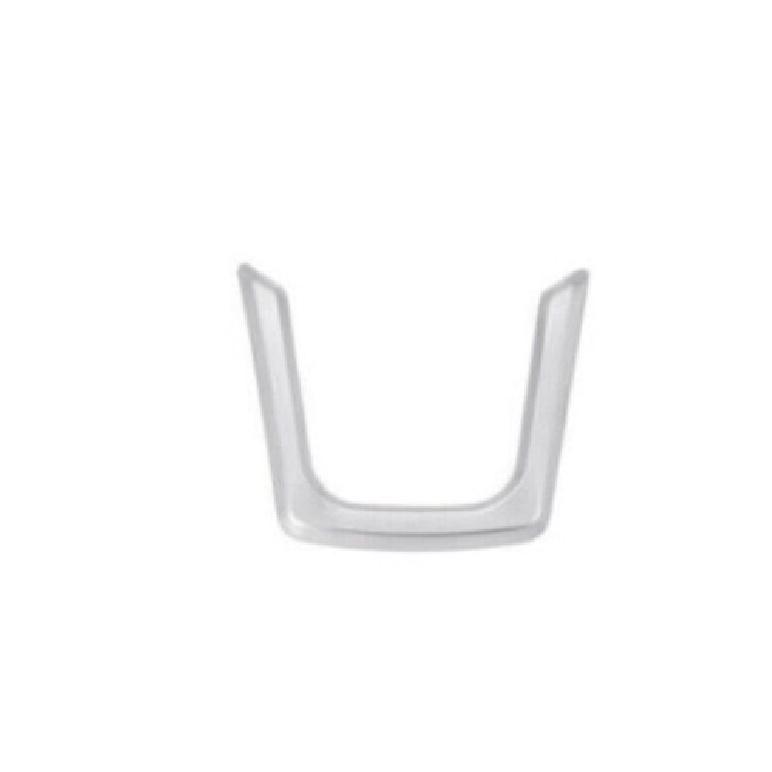 1PCS Steering Wheel For Jaguar E-PACE 2018- U Type Frame Trim Matte Silver