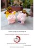 Cartoon Pig Resin Flower Pot for Succulents - Creative Desktop Decoration and Gardening Ornament