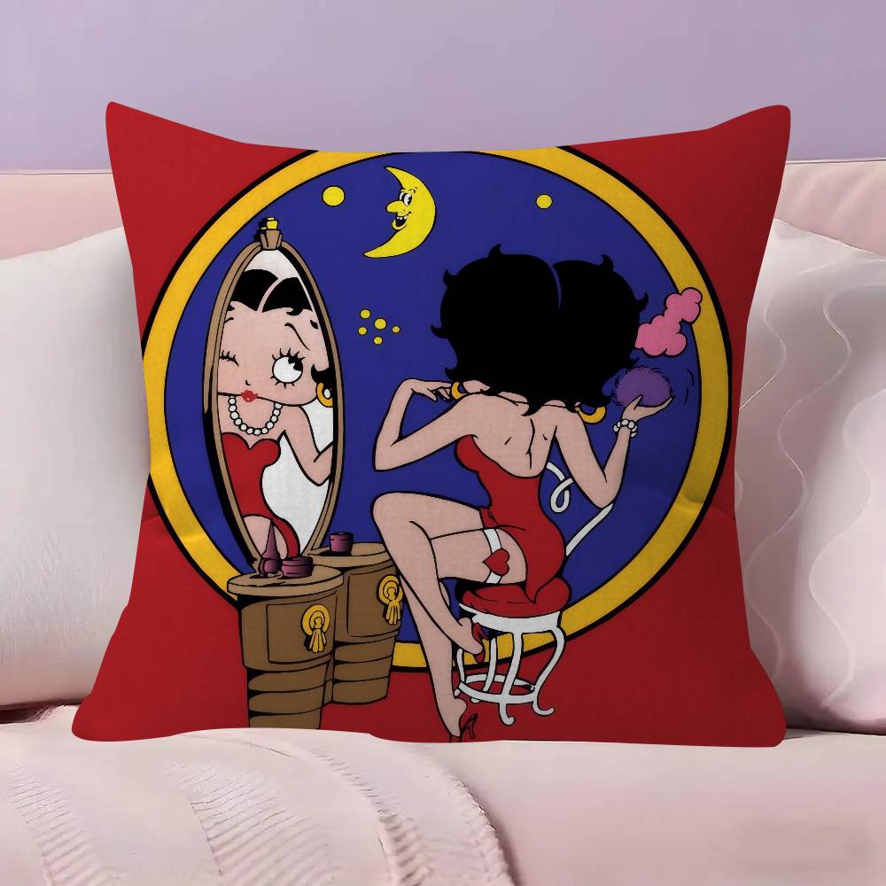 Anime Cute B-Betty Boop Pillow Cushion Cover Pillowcase Living Room Sofa Home Decor
