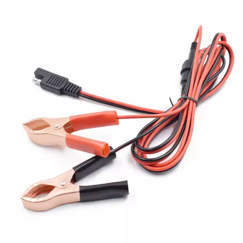 Vehicle Air Pump Connecting Line Cigarette Lighter to SAE Extension Line Vehicle Air Pump Socket Wire High Power Battery
