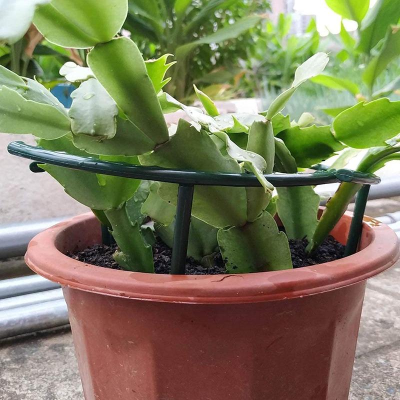 4-32Pcs 14*14cm Plastic Plant Support Pile Stand Plant Support Pile for Flowers Greenhouses Arrangement Fixing Rod Holder Garden Tools