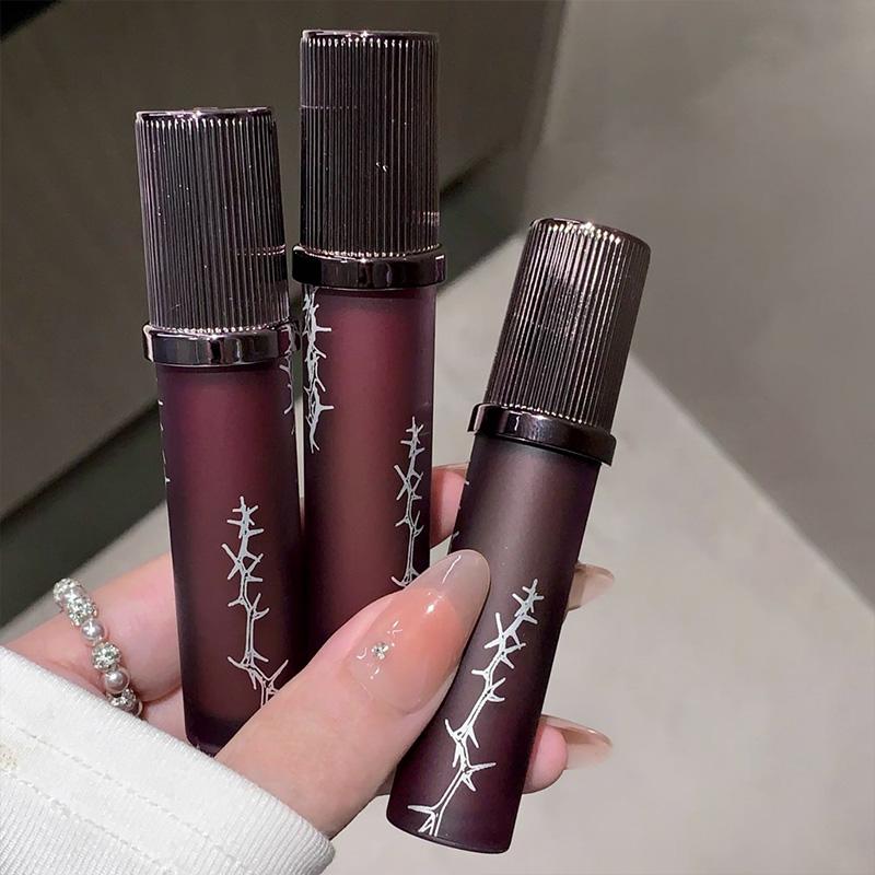 Secret Language of Thorns Lip Glaze Matte Matte Velvet Long-lasting Rich Makeup Lipstick Lip Mud