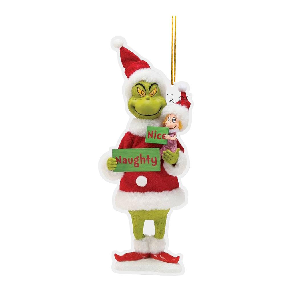 Stole Christmas Acrylic Pendant Christmas Tree Decoration, 1PC Christmas Decoration How The Stole Christmas With Present Christmas Ornament
