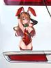 DM84#8.5x15cm Cute Anime Girl With Red Rabbit Ears Vinyl Car Sticker  Waterproof Vinyl Decal Car Accessories Decor
