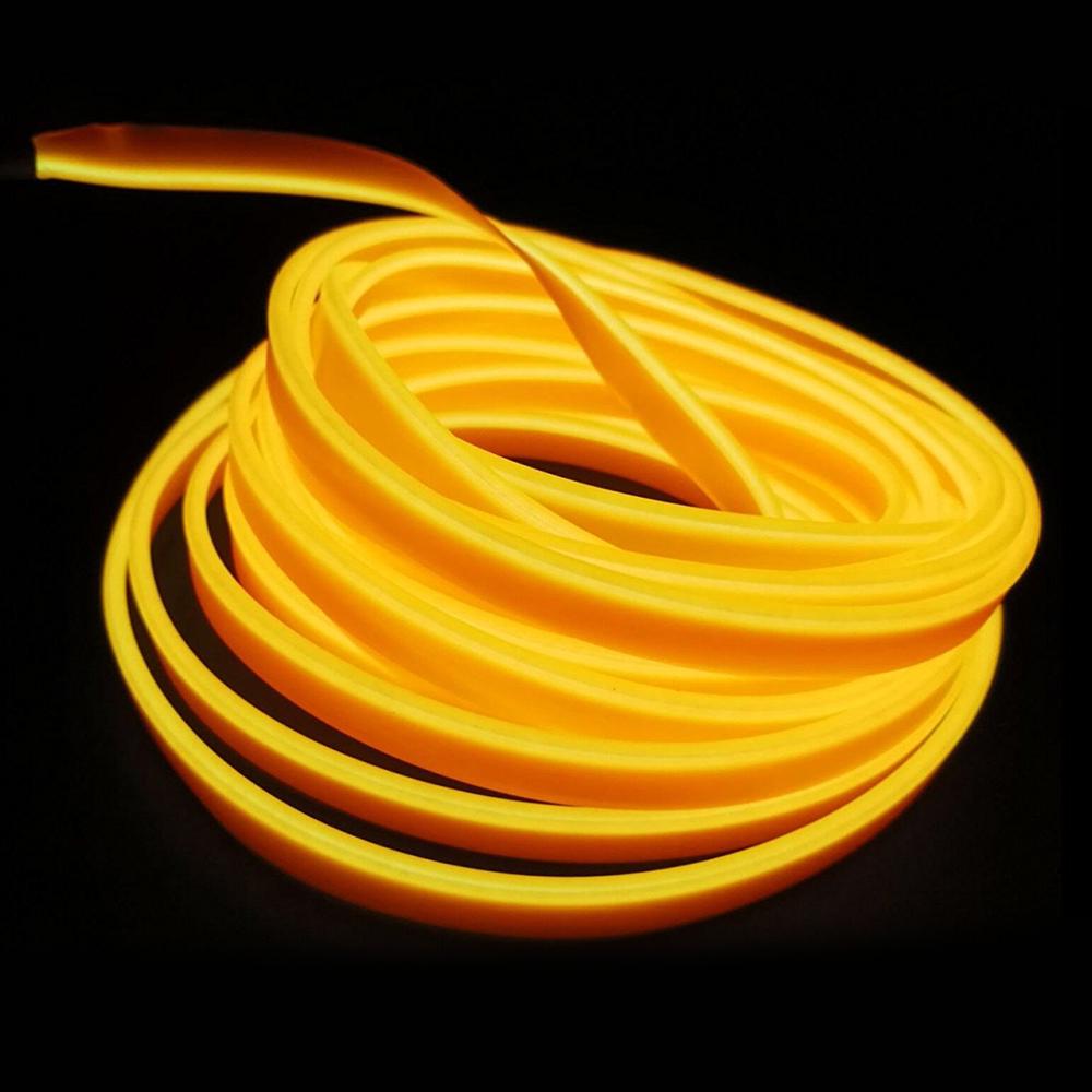 Car Interior Light Strip 2/3/5M Neon Atmosphere Glowing  Electrolum Inescent Light EL Wire Cable