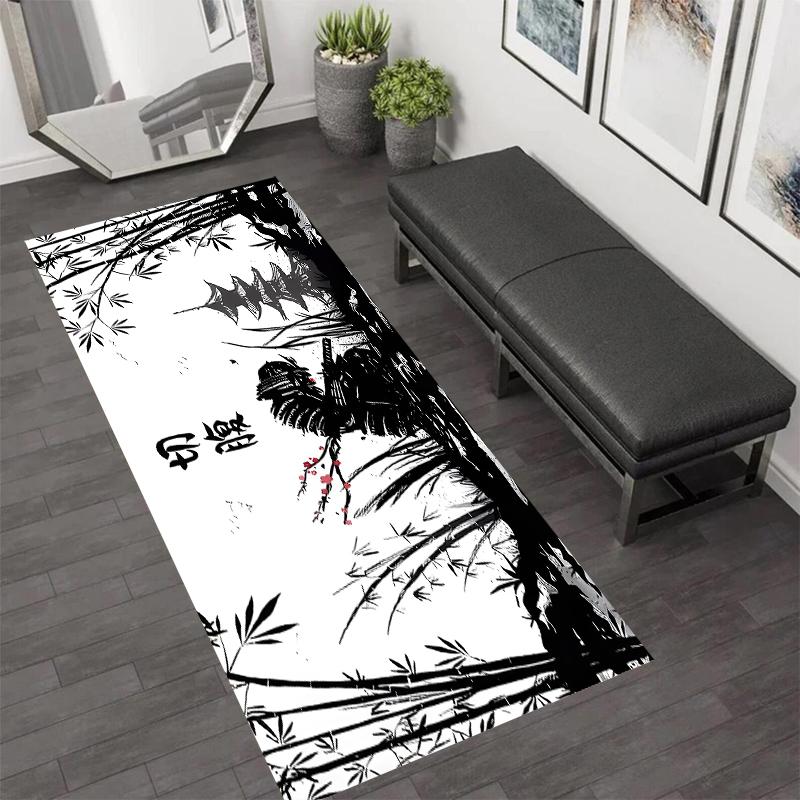 

Japanese Ninja Warrior Carpet Mat Rug Home Decoration Anime Theme Floor Area Rug Living Room Bedroom Samurai Style 40x120cm