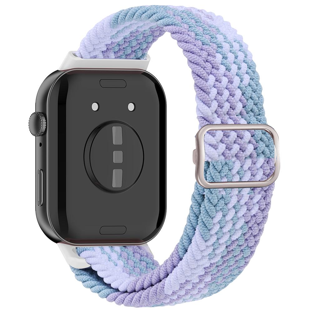 Dla Huawei Watch Fit 3 Regulowany Nylonowy Pleciony Pasek do Zegarka Tkany Styl Pasek na Nadgarstek