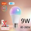Tuya WiFi Smart LED Bulb E27 Base RGBCW 85-265V Voltage Music Sync Bedroom Table Lamp Ambient Light