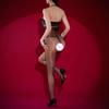 Women's Oil Shiny Jumpsuit Lace Patchwork Sexy Halter Sheer See Through Bodysuit Ultrathin Woman Leotard Shaping Wear
