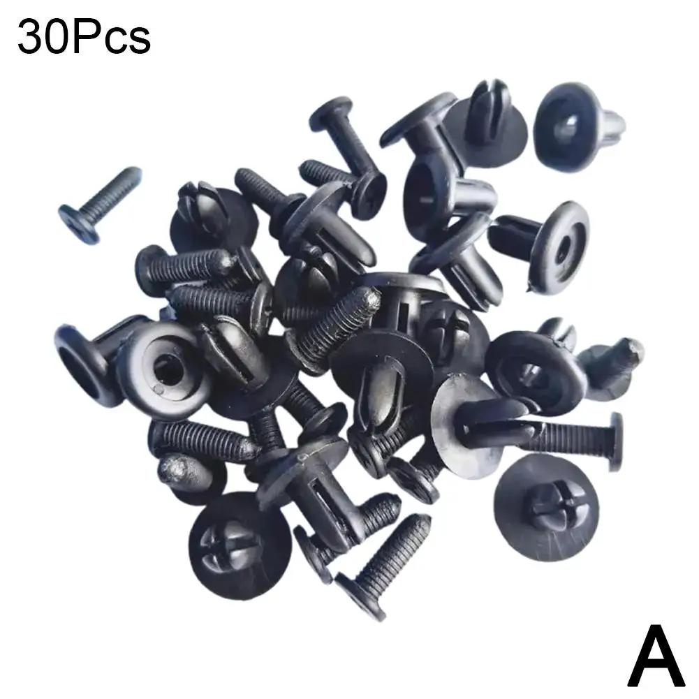 

30/100Pcs Auto Fastener Clip 8mm For Peugeot Bumper Rivet Fixed Clamp Plastic Retainer Trim Panel Fastener A7K7