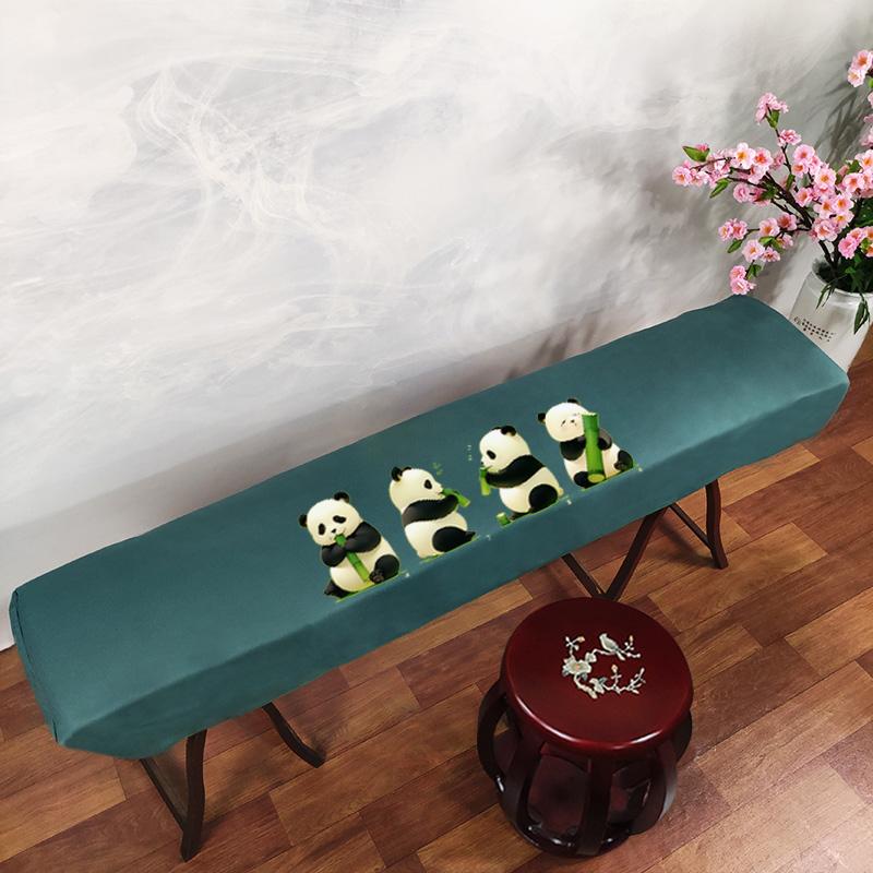 161-165cm Waterproof Guzheng Cover Chinese Ancient Style Dust Cover Edge Classical Literary Piano Organ Keyboard Furniture Cover