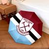 West Ham Unitedpattern, automatic folding umbrella, portable and foldable design, 8 ribs, a Christmas or birthday gift.