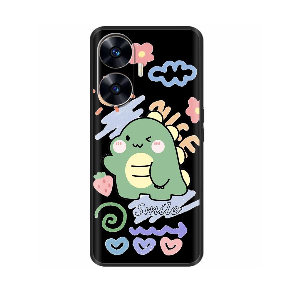 Θήκη Κινητού Για Realme C55 Μόδα Μαλακή Υγρή Σιλικόνη Πλήρης Προστασία Πίσω Κάλυμμα Για Realme Narzo N55 Θήκη C 55 RMX3710 Fundas