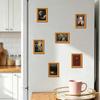 Wooden Fridge Magnets Retro Frame Magnet, Strong Magnetic Decor Locker for Kitchen Refrigerator, Office Whiteboard Decoration Accessories Home Magnet