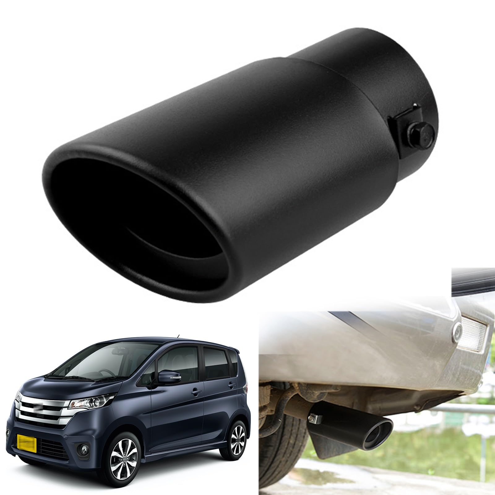 

Nissan Days B21W (AA0) Type Exclusive Muffler Cutter, Car Tailpipe, Custom Exhaust Pipe, Exhaust straight чорний