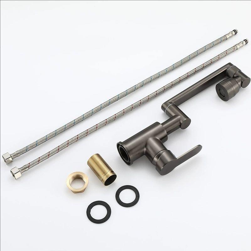 Robinet de lavabo de salle de bain en laiton antique Mélangeurs de cuisine universels Robinets Chaud Froid Ménager Modes doubles Rotatif Bidet Bras robotique