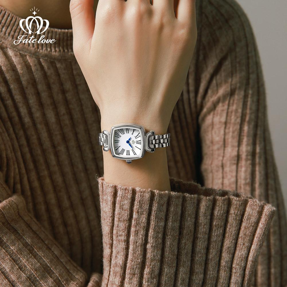 FATE LOVE Brand Women's Fashion Square Quartz Watch Waterproof 922