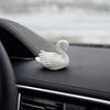 Swan Figurine, 3D Printed White Swan Statue, Modern Minimalist Tabletop Ornament for Living Room, Office, Desk, Shelf Decor