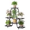 Multi-Tier Wrought Iron Plant Stand for Indoor & Outdoor Use