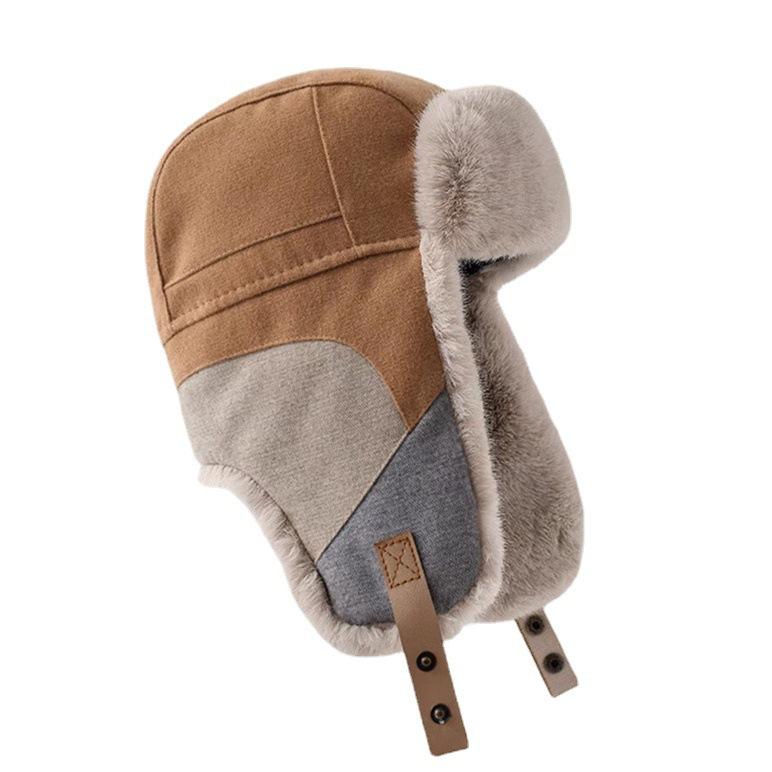 Women's Winter Warm Ear-protecting Hats Men's Bicycle Windproof Northeast Hats and Korean Fashion