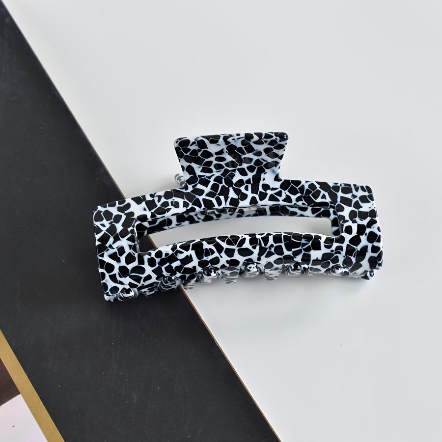 

Набор из 1 предмета для женщин Многоцветный ацетат прямоугольная заколка-акула в стиле Y2K для повседневной носки Носить на густые волосы тонкие волосы для повседневного использ M