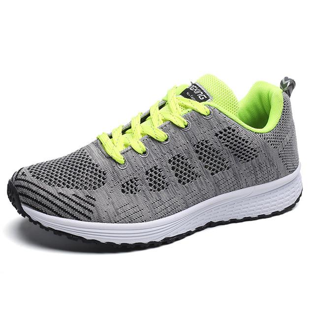 Tenis Feminino mote snøre hvite sportssko for kvinner joggesko lette runde kryssstropper Flat tennis damesko utendørs treningsstudio
