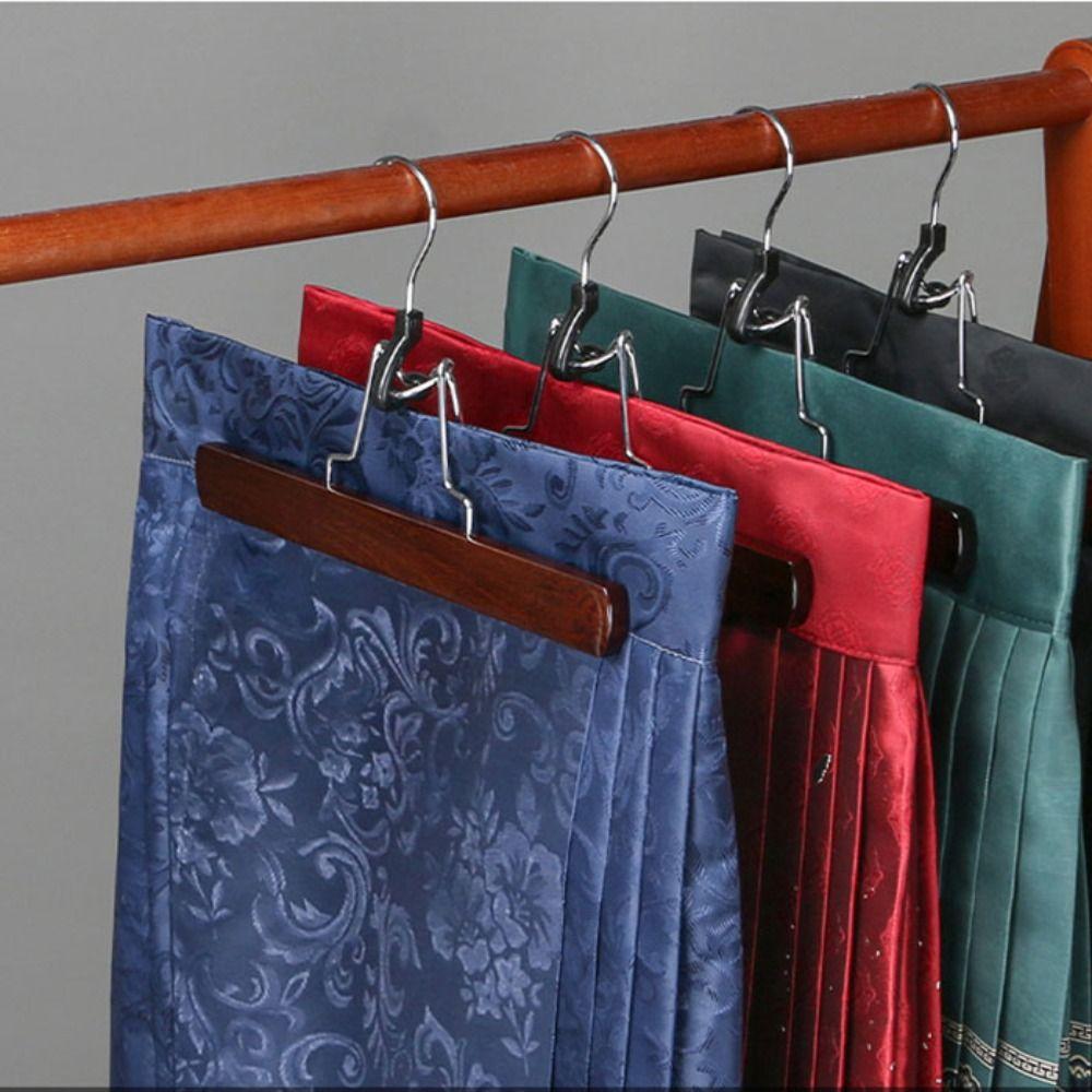 Woodiness Horse-face Skirt Rack Retro Color Hanfu Pants Hook New Clothes Hanger