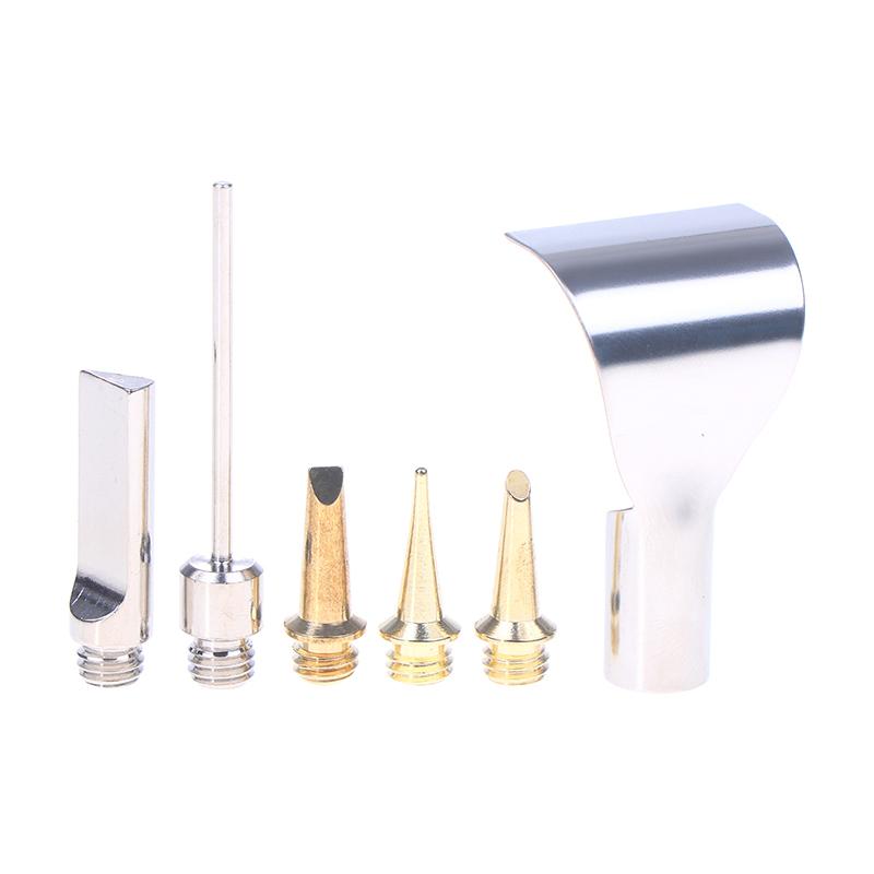 5/6Pcs HS - 1115K/MT - 100 Replacement Copper Nozzle Kit - Fast Heat Conduction Tips for Butane Gas Soldering Iron