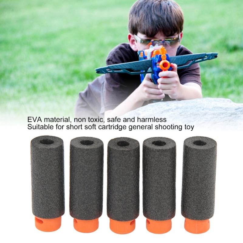100pcs Universal Short Darts High Density EVA Soft Shot Harmless Toy Refill For Various Shooting Toy Purple