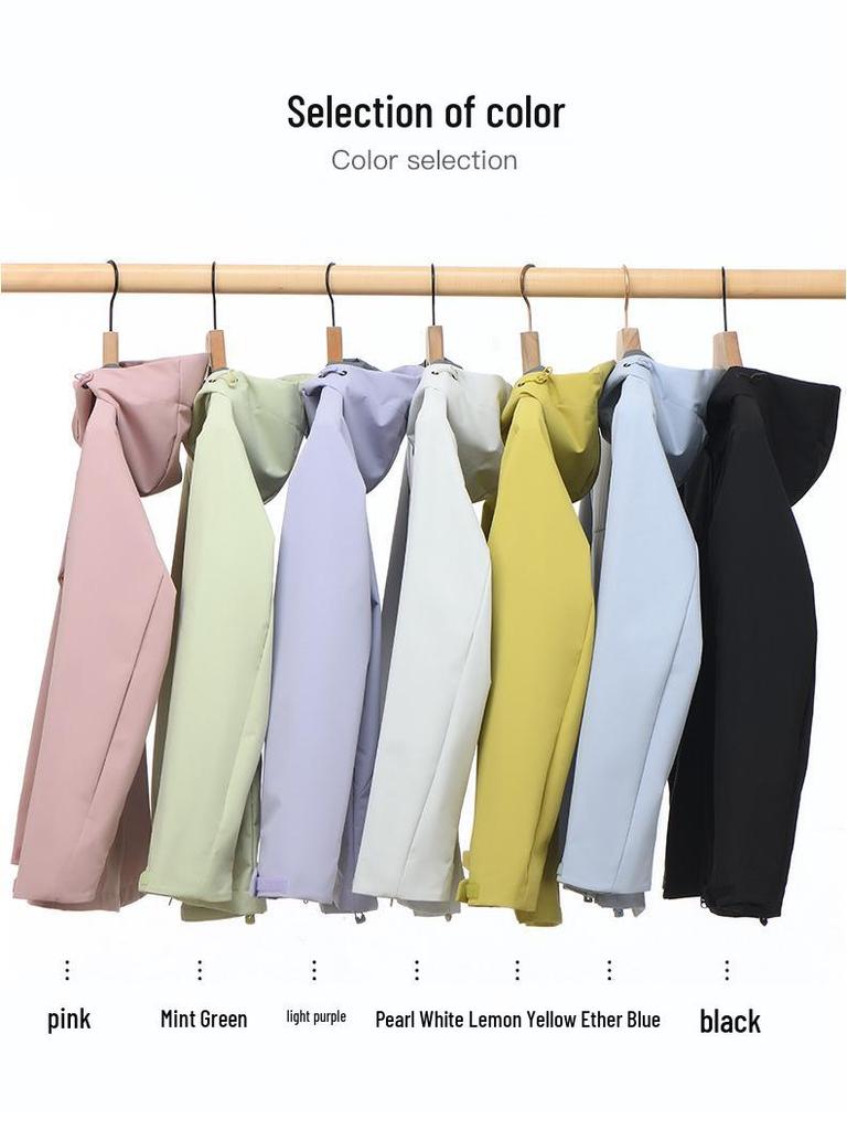 Unisexowy softshellowy wiatrówka górska - Lekka jednowarstwowa kurtka na wiosnę/lato 2025