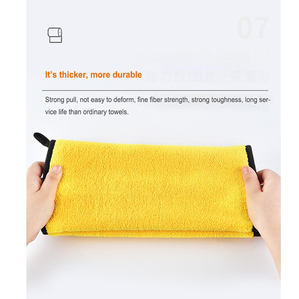 Car Wash Towel Water Soft Cleaning Detailing Rag Washcloth Glass Lints-free Kitchen Cloth Reusable Bathroom Dishcloth