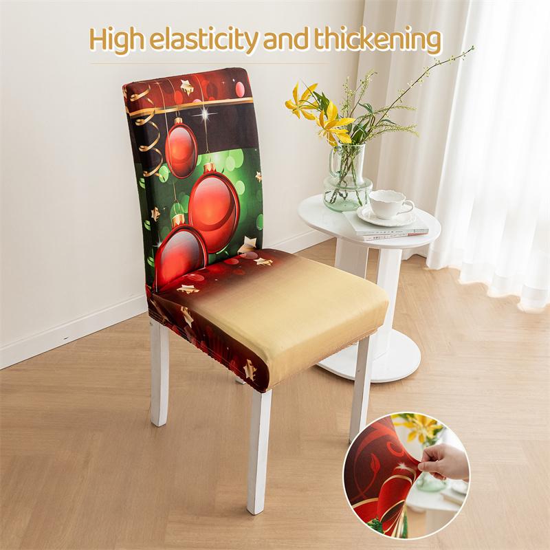 

1/2/4/6/8pcs Christmas Chair Covers Elastic Xmas Dining Seat Covers New Year Chair Protective Case Christmas Party Decor Home 1pc