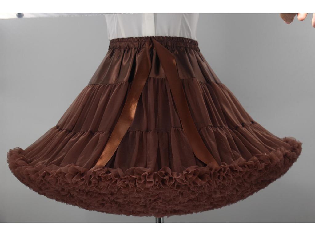 Spodnička Lolita Cloud: Trendy bezkostá čistá příze puff sukně pro cosplay