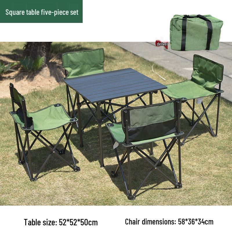 Outdoor Portable Folding Table and Chair Set for Picnic or Camping
