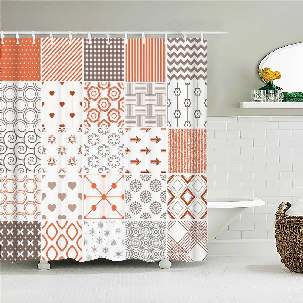 Bohemian 3d Bathroom Curtains Indian Boho Shower Curtains Waterproof Fabric With 12 Hooks Home Decor Washable Bath Screen