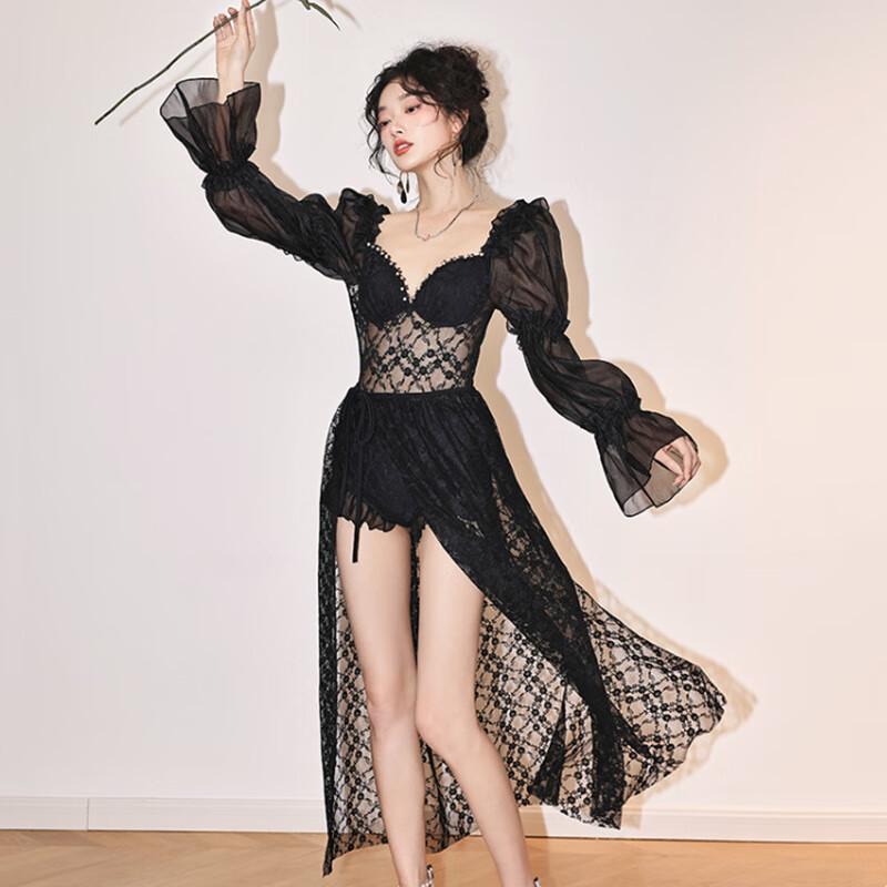 Элегантное кружевное пляжное платье купальник M-XXL