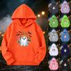 Unisex Halloween Print Pullover Hoodie Casual Comfortable Sweatshirt for Fall and Halloween