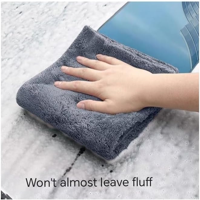 Edgeless Microfiber Towels For Cars, Super Soft Car Drying Towel, Microfiber Cleaning Cloth, 550GSM Premium Water Absorbtion Polishing Detailing