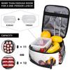 Custom Lunch Bag Personalized Lunch Box with Photo Text Insulated Tote Bag for Family Friends School Office Picnic