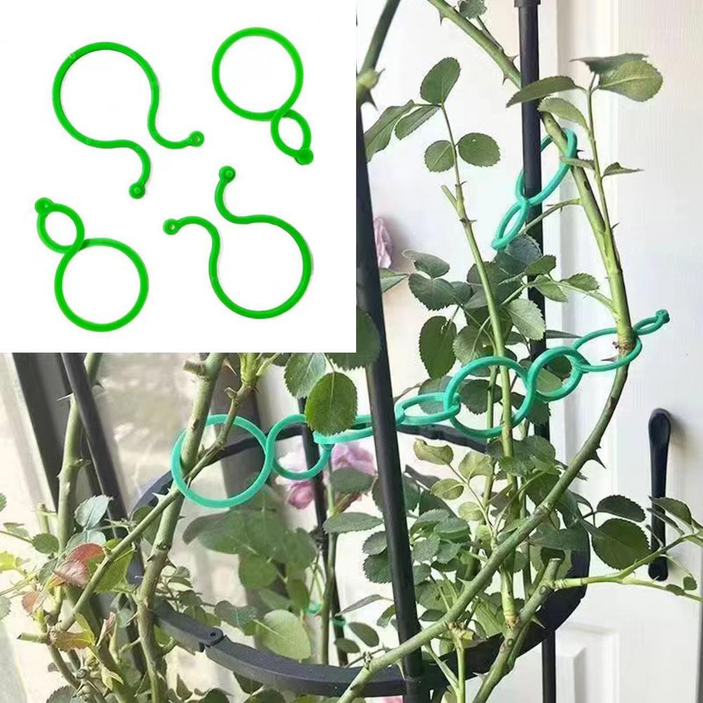 Garden Plant Clips Reusable Plant Support Clips for Climbing Plants Gentle Garden Vine Ties for Indoor Outdoor Gardening