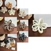 Versatile And Chic Hair Claw Clip With Intricate Floral Carving Perfect For All Occasions