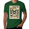 T-shirt poster farfalla vintage vestiti carini top estivo vestiti hippie t-shirt uomo